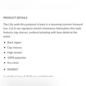 Kay Unger Pants Jumpsuits Nwot Kay Unger Lilly Walk Thru